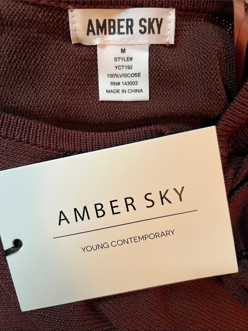 Off-the-Shoulder Wide-Sleeve Sweater in Burgundy